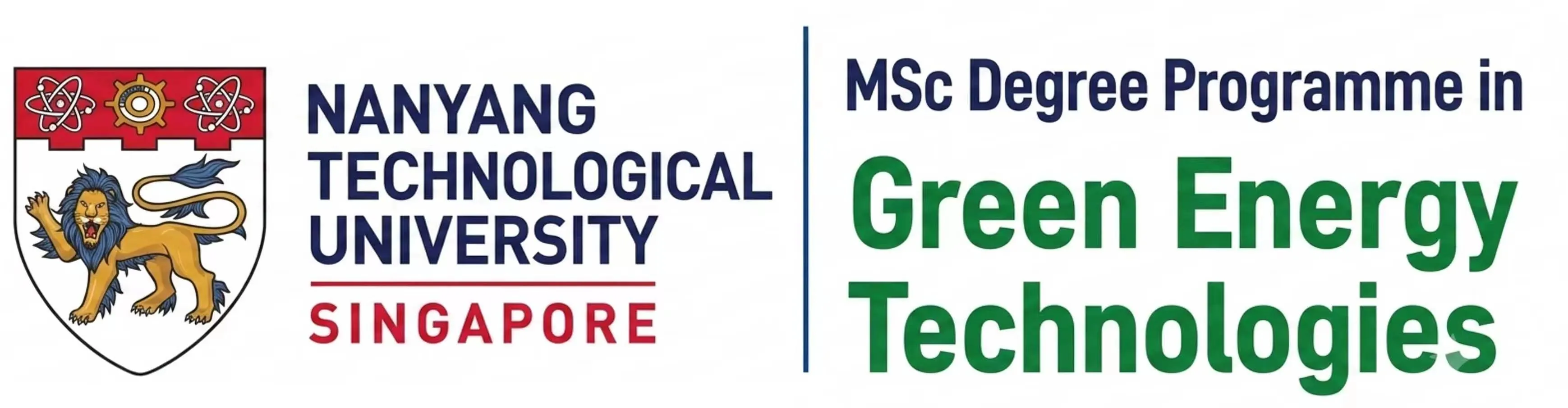 NTU Master of Science in Green Energy Technologies Programme